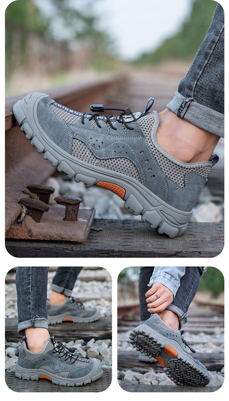 Breathable Steel Toe Safety Work Shoes for Men and Women