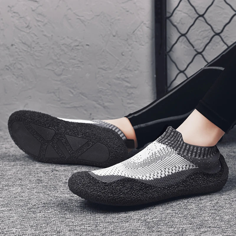 Baskets Unisexe Pieds Nus Ultralegeres - Randonnee et Activites Sportives blanc