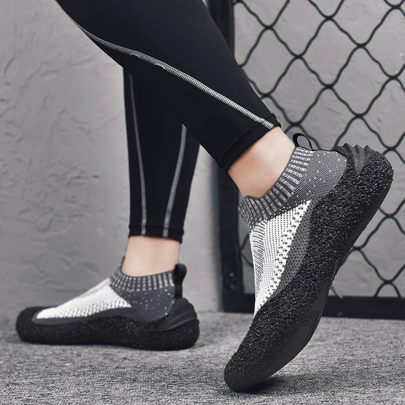 Baskets Unisexe Pieds Nus Ultralegeres - Randonnee et Activites Sportives blanc1