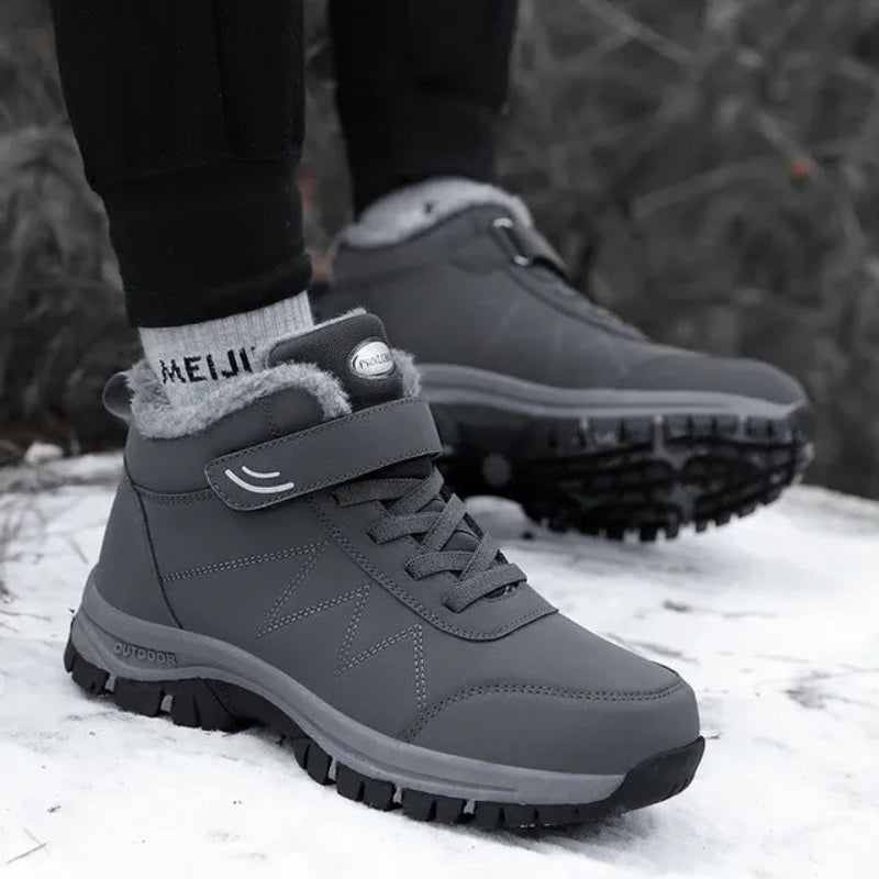 Bottes d'Hiver Chaudes & Impermeables gris1