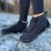 Chaussures Randonnée pieds nus imperméables et chaudes pour l'hiver Homme et Femme-bleu1