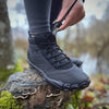 Chaussures Randonnée pieds nus imperméables et chaudes pour l'hiver Homme et Femme-bleu
