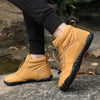 Chaussures Randonnée pieds nus imperméables et chaudes pour l'hiver Homme et Femme-jaune