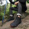 Chaussures Randonnée pieds nus imperméables et chaudes pour l'hiver Homme et Femme-noir     
