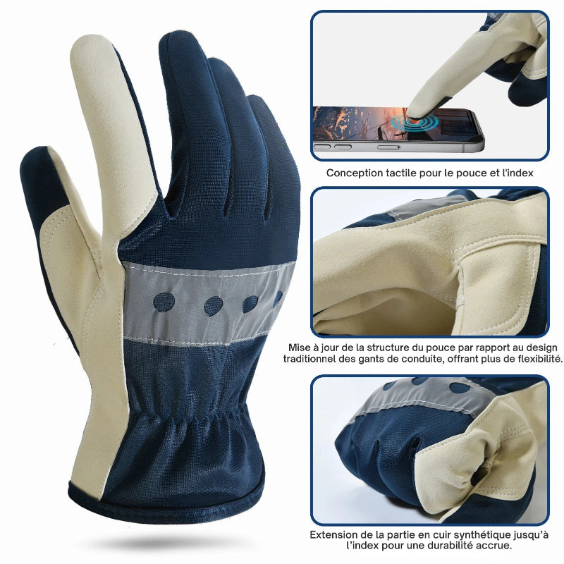 Gants de Travail Legers avec Paume synthetique renforcee - Unisexe2