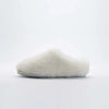 Pantoufles Chaudes et Moelleuses en fourrure douce - Pour Femmes blanc