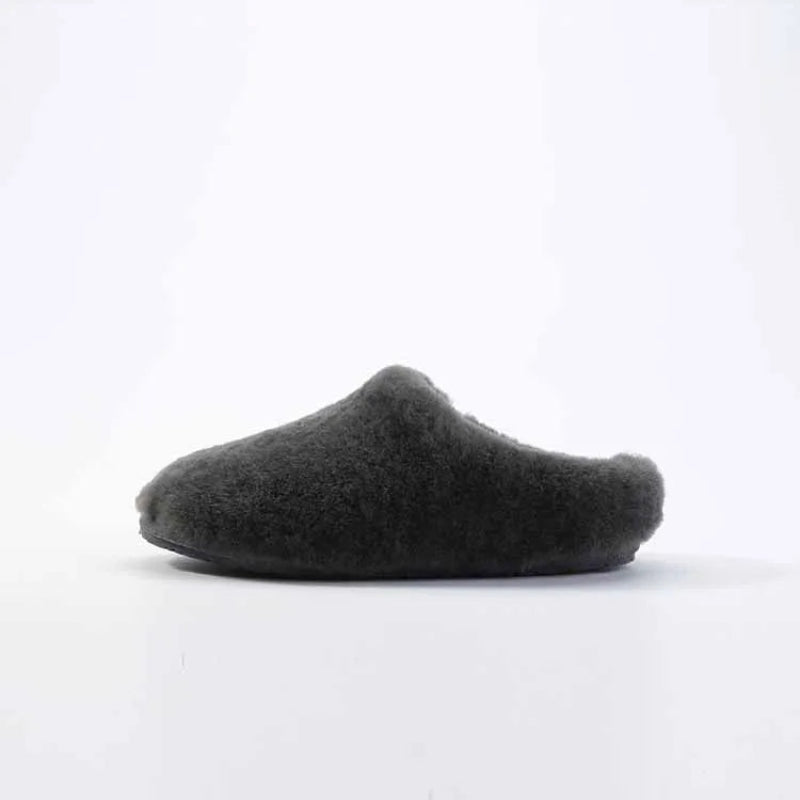 Pantoufles Chaudes et Moelleuses en fourrure douce - Pour Femmes gris