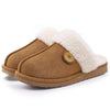 Pantoufles dHiver en Daim avec Doublure en Peluche - Unisexe marron