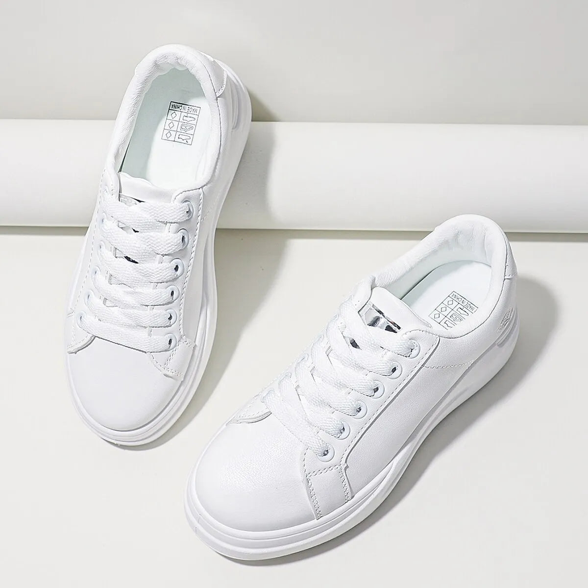 Lässige Schnür-Plateau-Sneaker für Damen