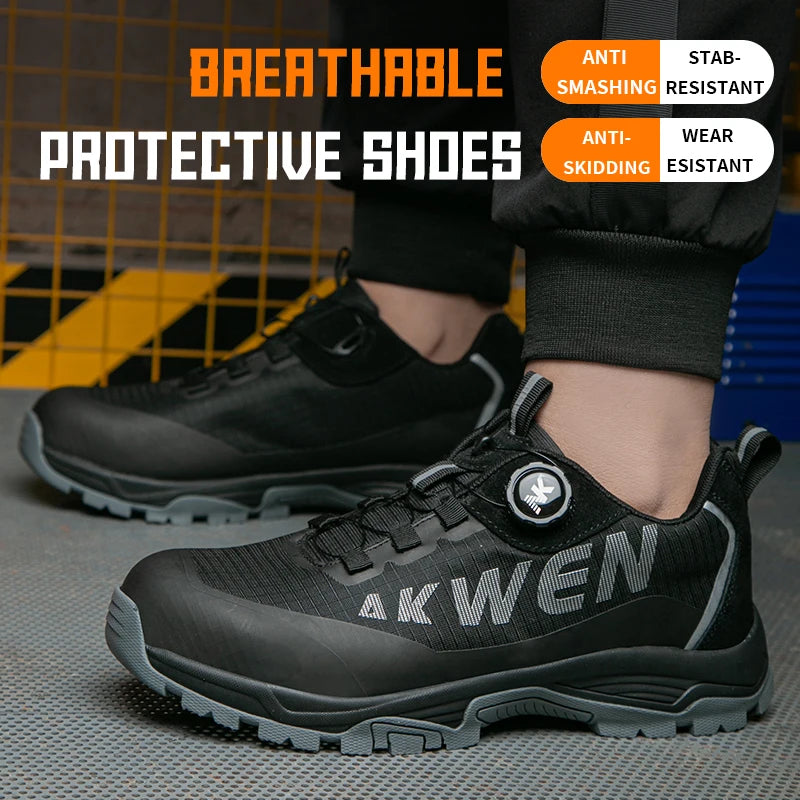 Chaussures de travail LumineSafety respirantes au embout en acier