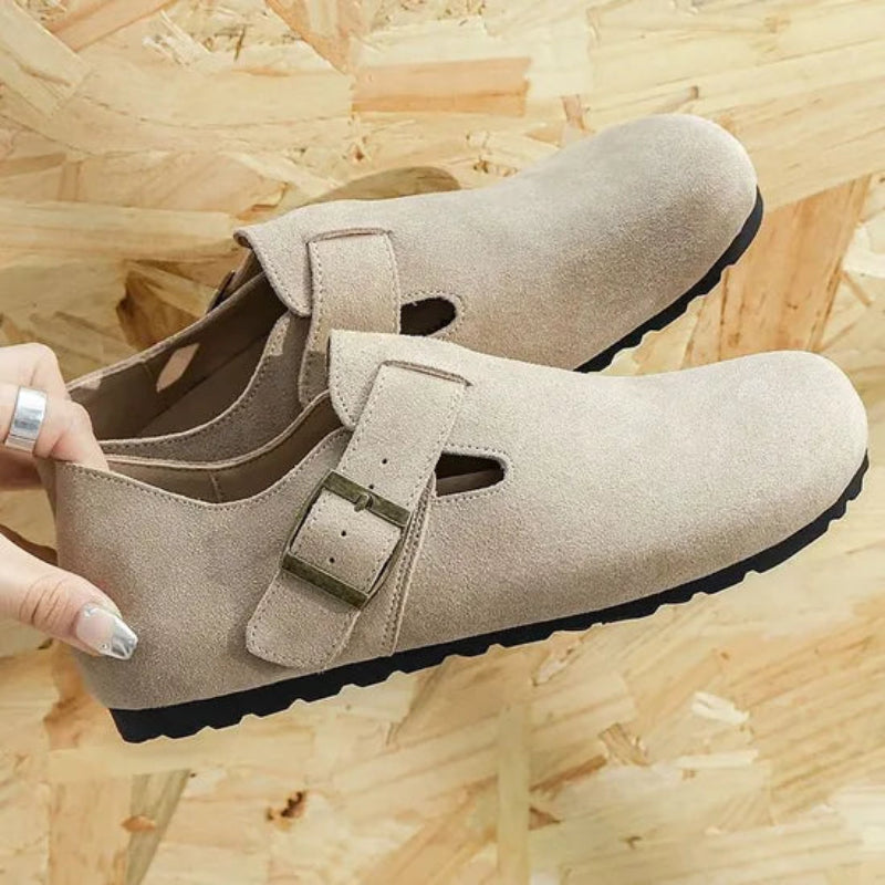 Sabots Boston Fermes a Brides Reglables gris2