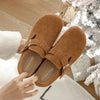 Sabots Retro Antiderapants en Daim & Rembourres en Liege - Pour Femmes marron