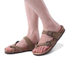 Sandales Croisees Entre-Doigt Antiderapantes abricot1