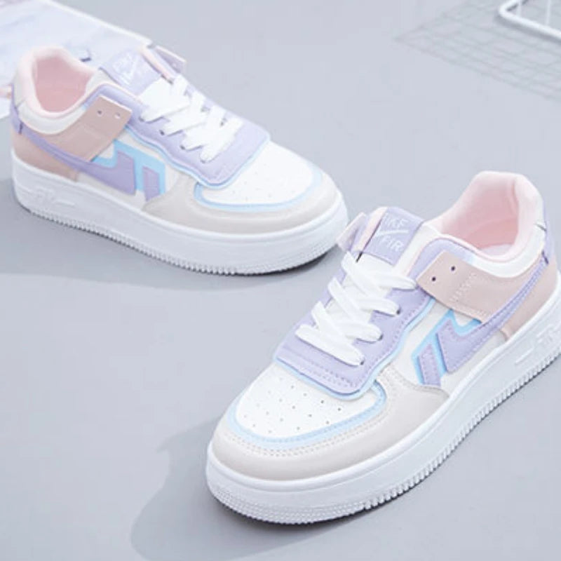 Women's Comfortable, Casual and Breathable Fashion Round Sneakers