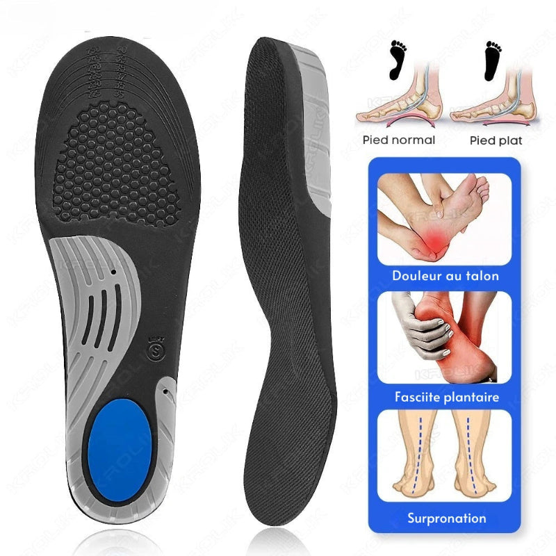 Semelles Intérieures Orthopediques pour Pieds Plats3
