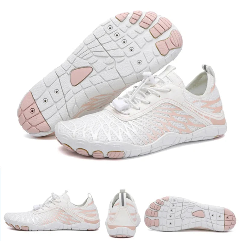 Sneakers Aquatiques Polyvalentes Unisexes - Pieds nus a sechage rapide blanc1