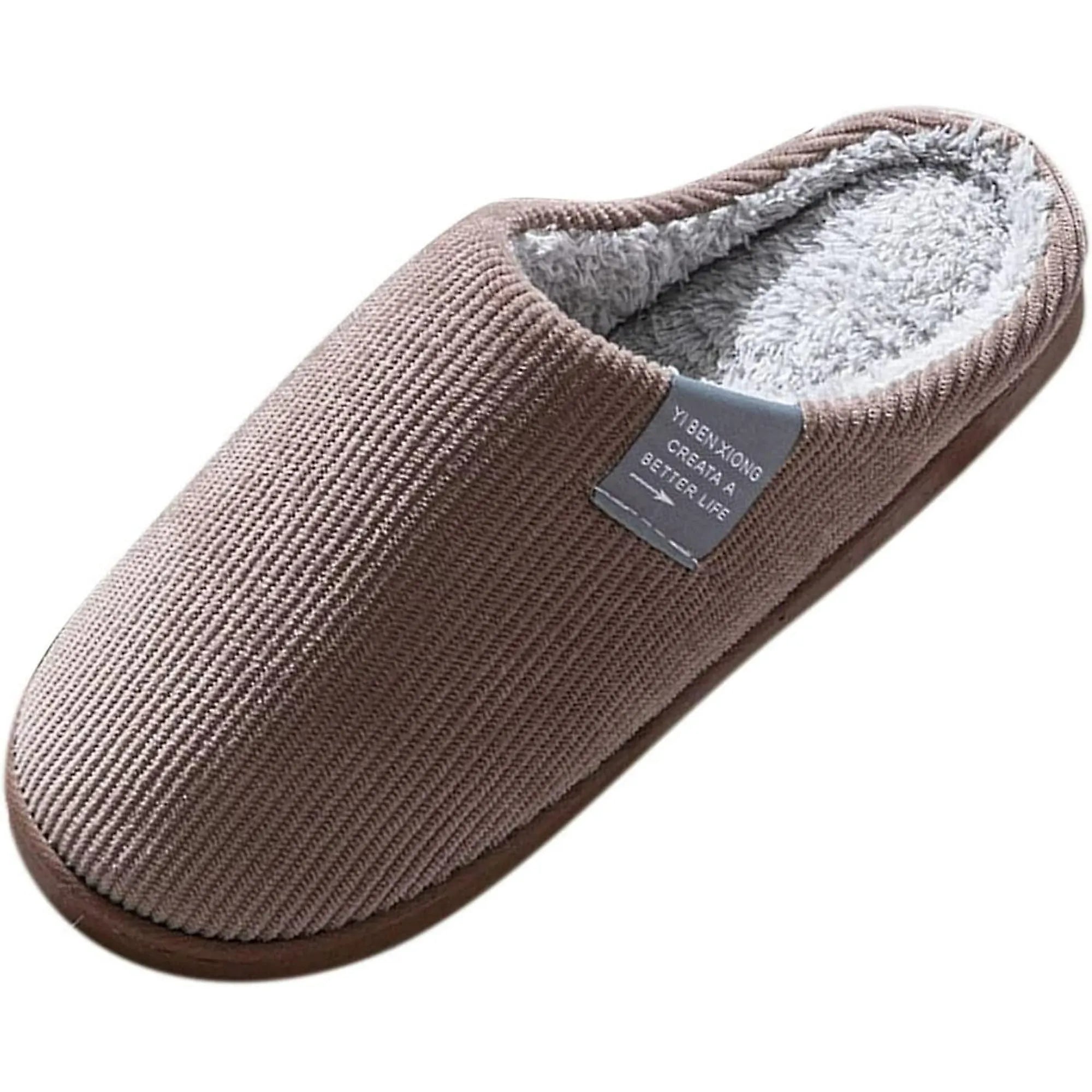 Soft cotton winter slippers for home