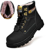 bottes-dhiver-retro-avec-ou-sans-fourrure-confort-et-resistance-unisexe noir avec fourrure