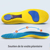  semelles Orthopediques Flexibles et Ajustables Soutien de la Voute Plantaire jaune2