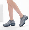 Lightweight mesh sneakers with high heel and air cushion