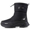 Waterproof and non-slip snow boots with thick fur