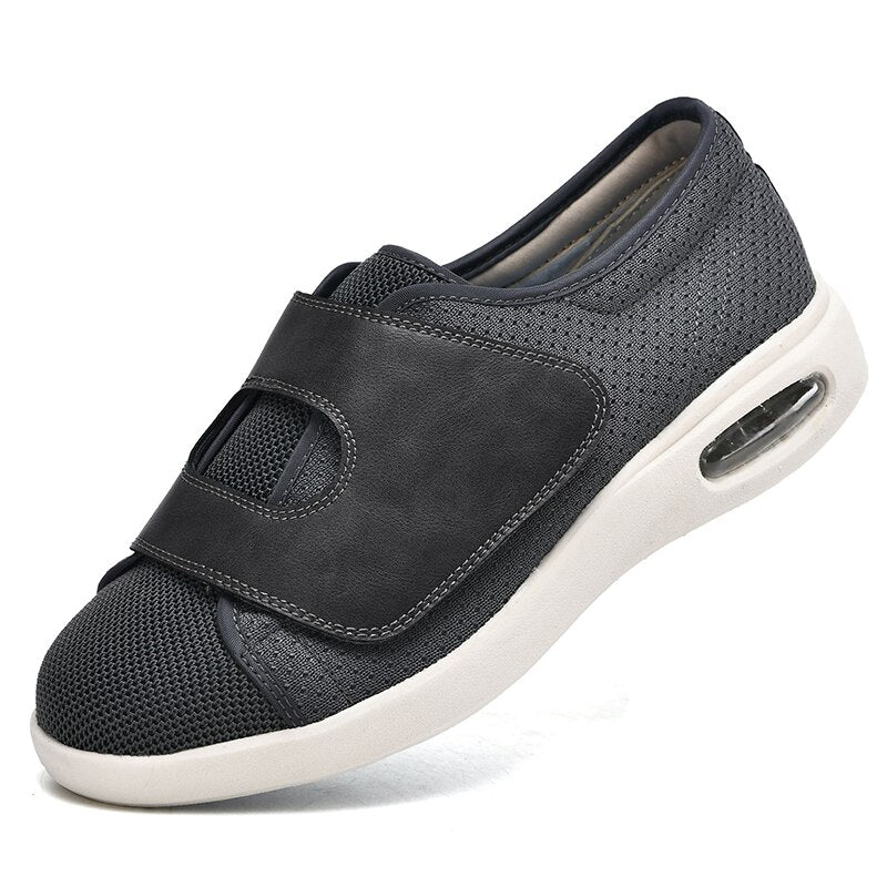 Chaussures Orthopédiques Confortables Homme Femme gris foncé